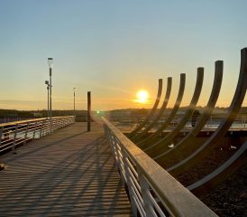 La promenade sur pilotis