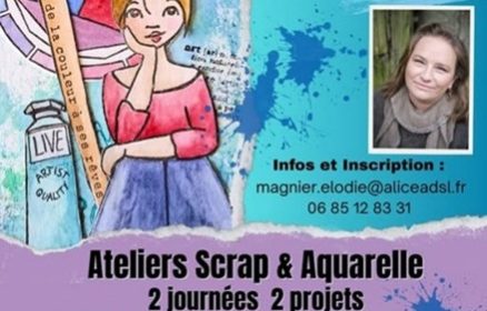 Week-end scrapbooking et aquarelle avec Elodie Magnier